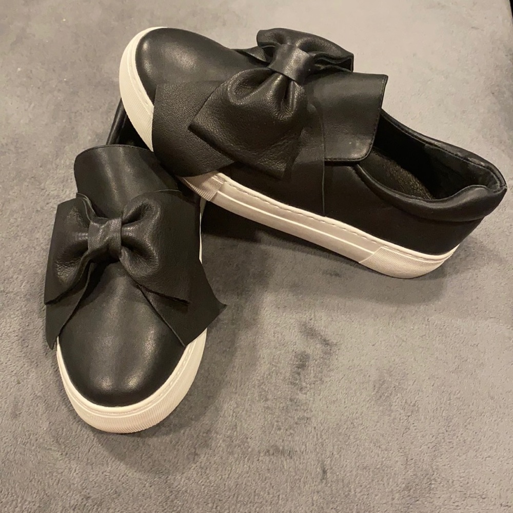J/Slides Leather Platform Slide Ons